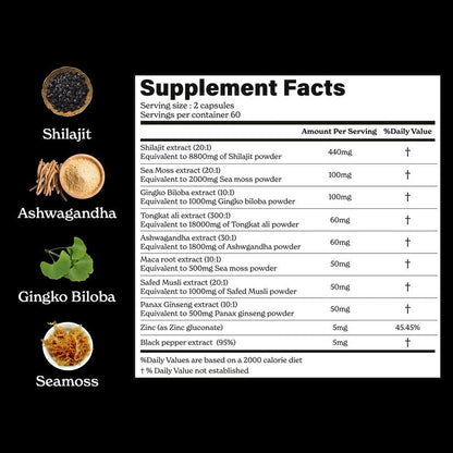 Gold+ Shilajit & Ashwaganda Capsuls